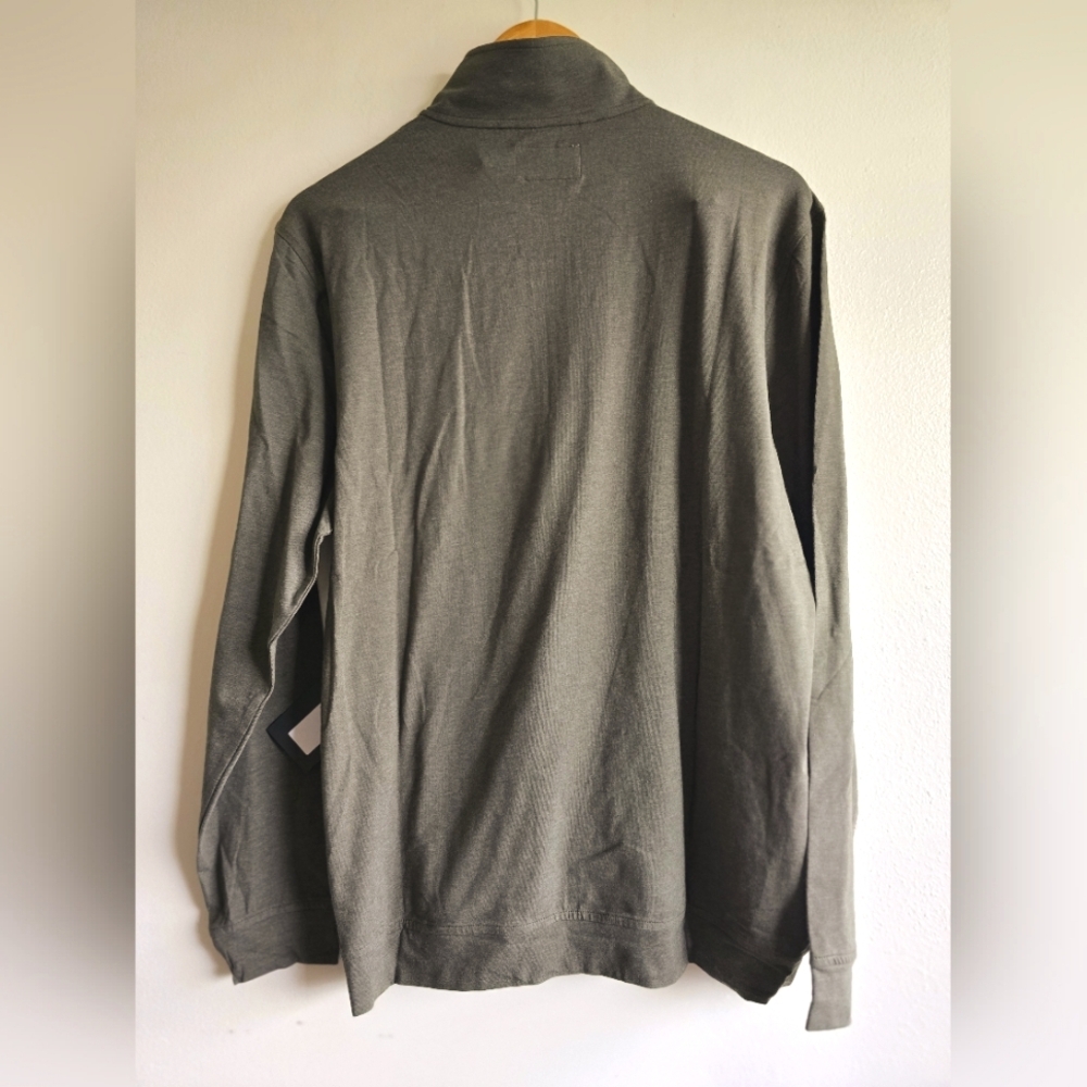 NWT! Linksoul, Linksoul Men's Anza Quarter-Zip, Evergreen Heather , Size M, $98 - Picture 7 of 11